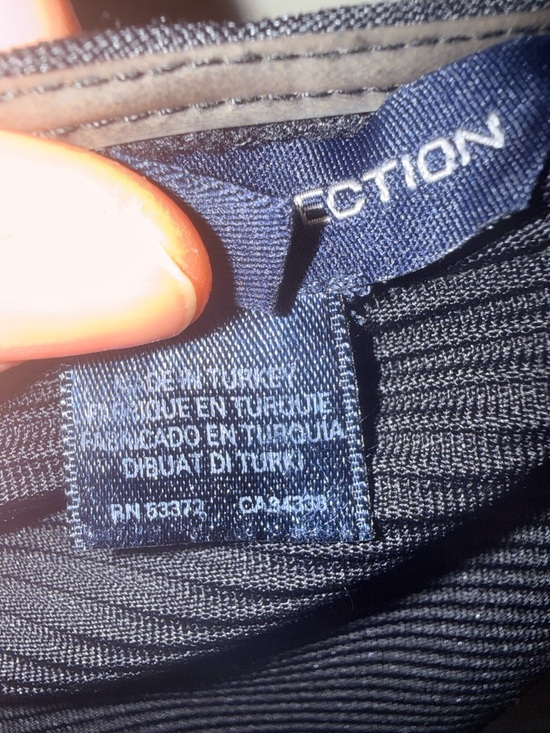 French Connection Black One-Shoulder Bodycon Dress - Picture 6 of 8